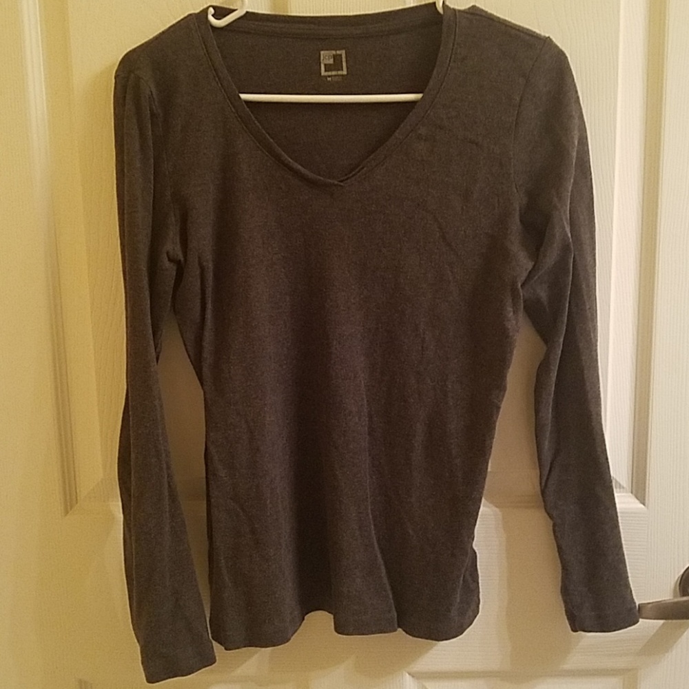 JC Penny dark grey long sleeve shirt size medium